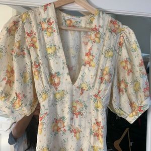 Doen Wisteria Dress in Orchard Botanical Print